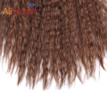 Extension de cheveux de queue de cheval de perruque nouée de long ruban bouclé